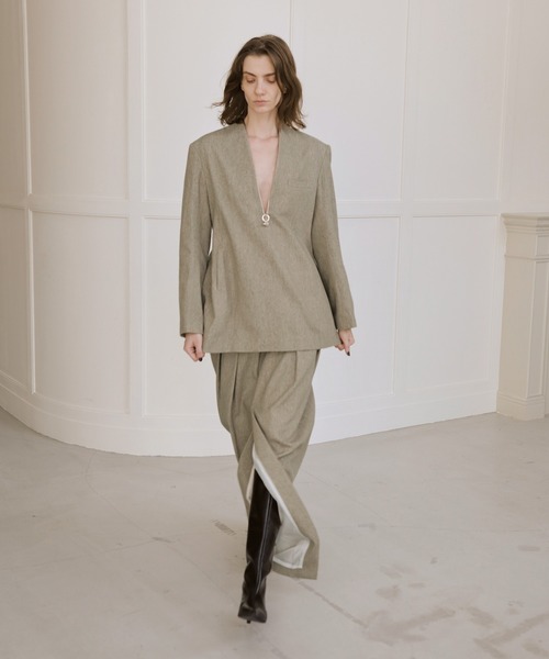 ADAM ET ROPE'（アダムエロペ） ブラウス シャツ 「EMOELLE」ウール