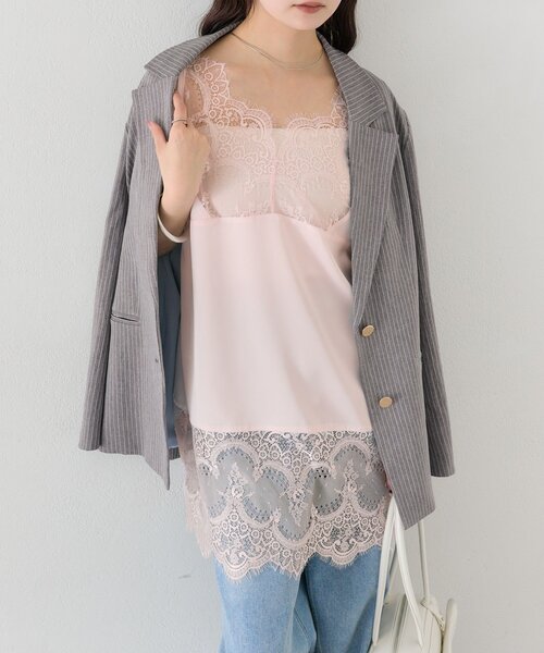 mystic（ミスティック） キャミソール 「新色ピンクが登場！」レース