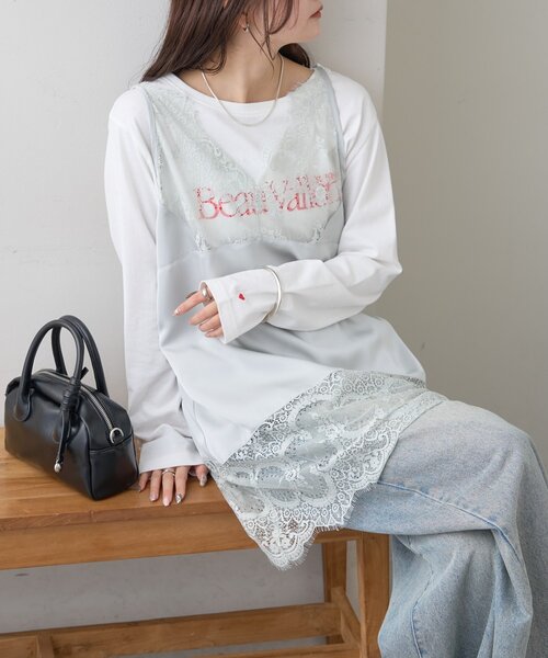 mystic（ミスティック） キャミソール 「新色ピンクが登場！」レース