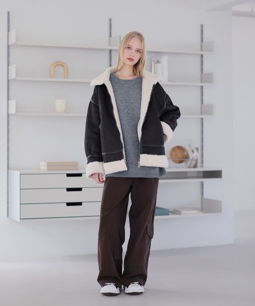 ROCHEM（ローシェン） セーター ニット バルーンスリーブメランジ