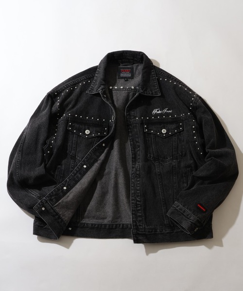 FUBU（フブ） デニムジャケット gジャン Studs Denim Jacket