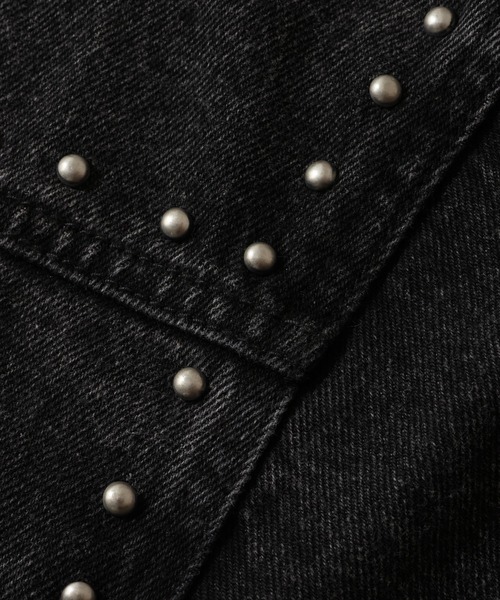 FUBU（フブ） デニムジャケット gジャン Studs Denim Jacket