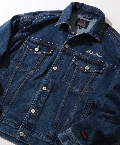 FUBU（フブ） デニムジャケット gジャン Studs Denim Jacket
