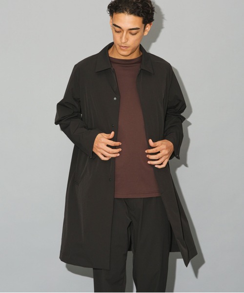 NANO universe（ナノ・ユニバース） ステンカラーコート S ブラック