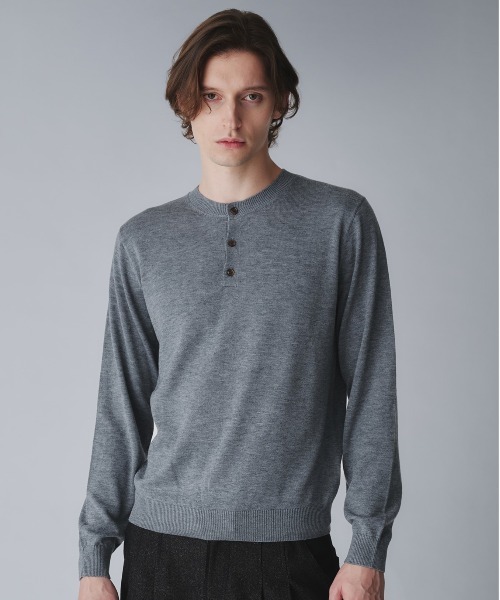 Regen Glanz セーター ニット wool blend henryneck cropped knit
