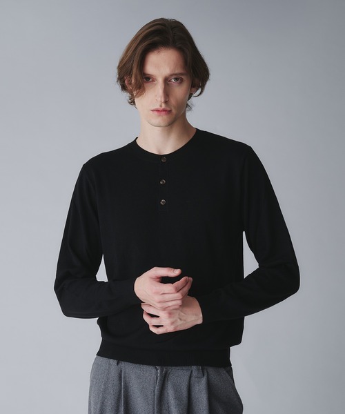 Regen Glanz セーター ニット wool blend henryneck cropped knit