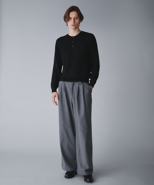 Regen Glanz セーター ニット wool blend henryneck cropped knit