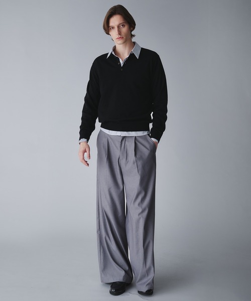 Regen Glanz セーター ニット wool blend henryneck cropped knit