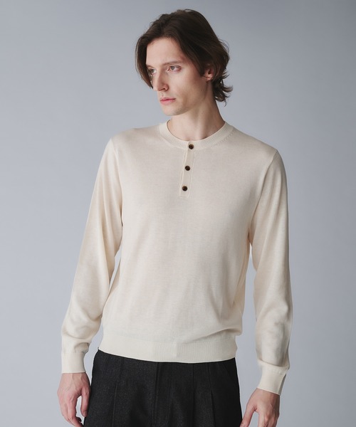 Regen Glanz セーター ニット wool blend henryneck cropped knit