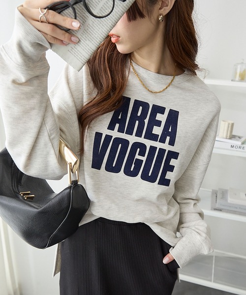 トレーナー スウェット フロッキーロゴスウェット レディース