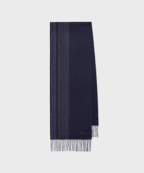Paul Smith（ポール・スミス） マフラー ハーフストライプ カシミヤ