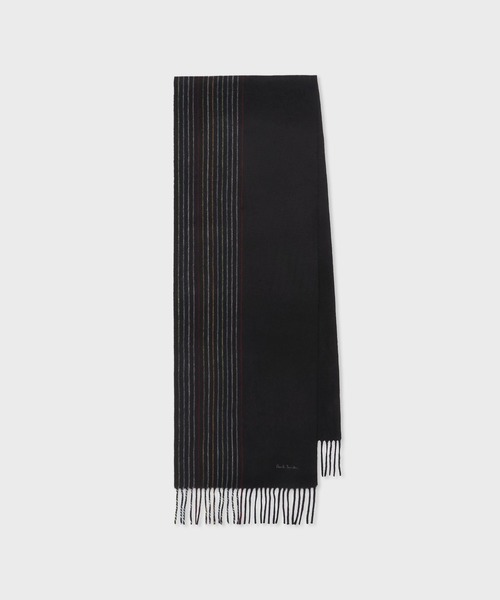 Paul Smith（ポール・スミス） マフラー ハーフストライプ カシミヤ