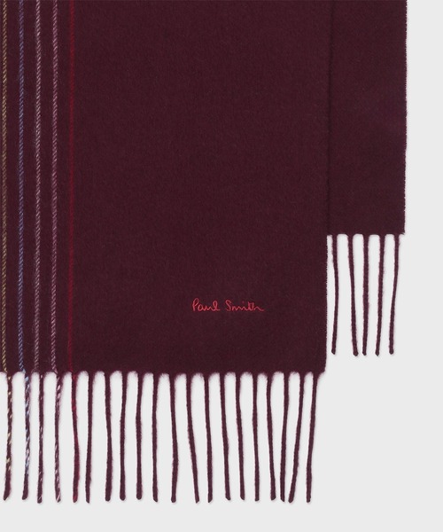 Paul Smith（ポール・スミス） マフラー ハーフストライプ カシミヤ