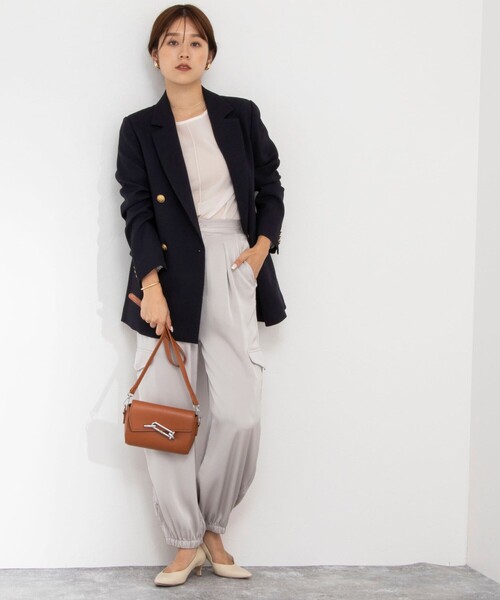 「NOLLEY'S」 テーラードジャケット 36 ネイビー レディース_画像2