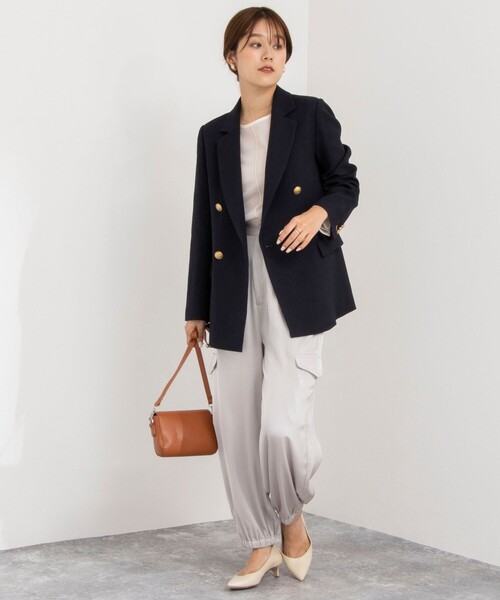 「NOLLEY'S」 テーラードジャケット 36 ネイビー レディース_画像5