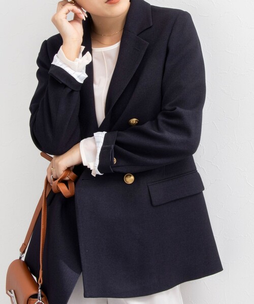 「NOLLEY'S」 テーラードジャケット 36 ネイビー レディース_画像6