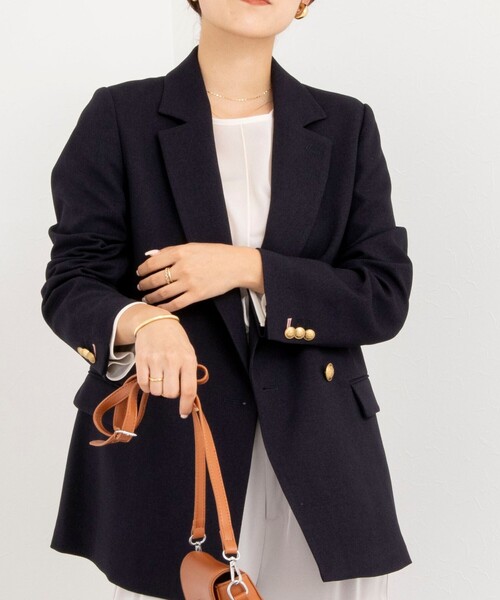 「NOLLEY'S」 テーラードジャケット 36 ネイビー レディース_画像9