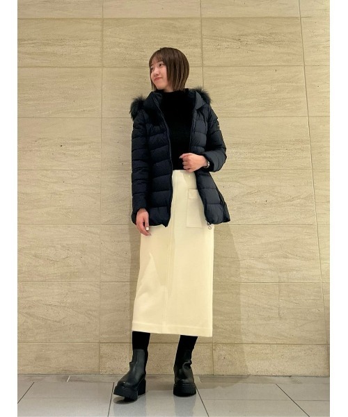 allureville（アルアバイル） スカート カラーメルトン釦付タイト