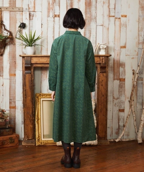 Jocomomola（ホコモモラ） ワンピース コーデュロイオパールプリント