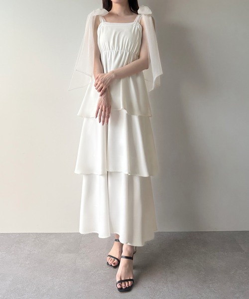 mipiarl キャミソールワンピース MEDIUM ブラック レディース