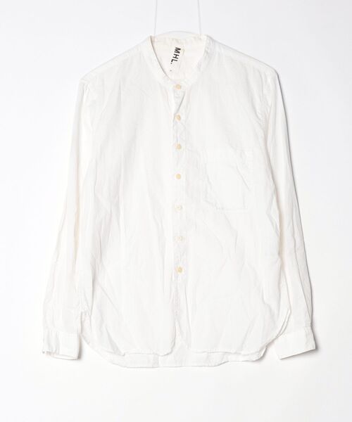 MHL.（エムエイチエル） 長袖シャツ S ホワイト メンズ : ZOZOTOWN