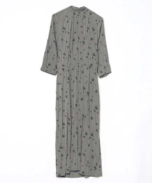 UNTITLED（アンタイトル） 7分袖ワンピース 44 グレー レディース