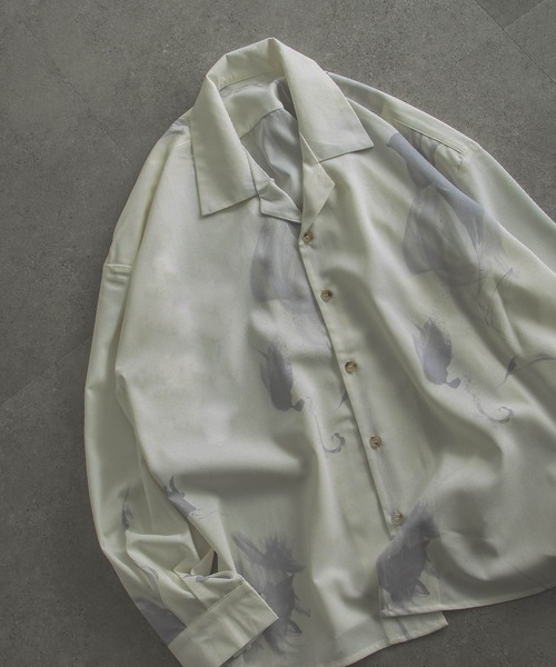 「Nilway」 長袖シャツ MEDIUM グリーン メンズ_画像2