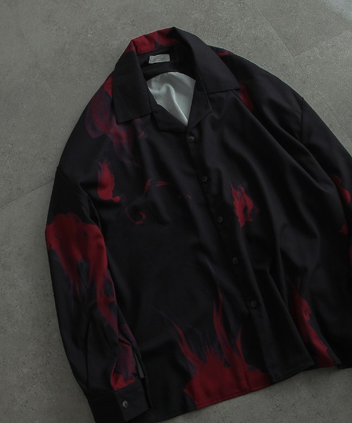 「Nilway」 長袖シャツ MEDIUM グリーン メンズ_画像6