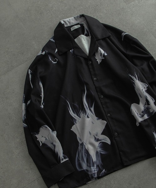 「Nilway」 長袖シャツ MEDIUM グリーン メンズ_画像7