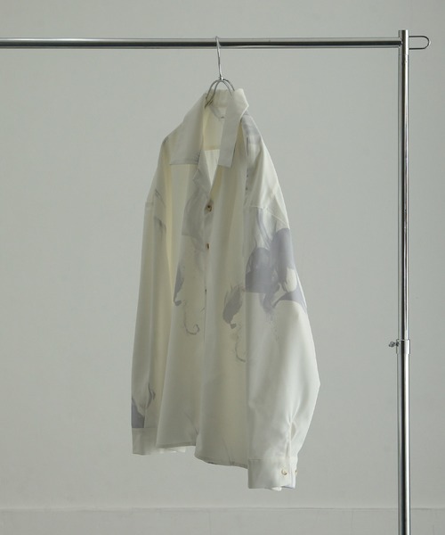 「Nilway」 長袖シャツ MEDIUM グリーン メンズ_画像8