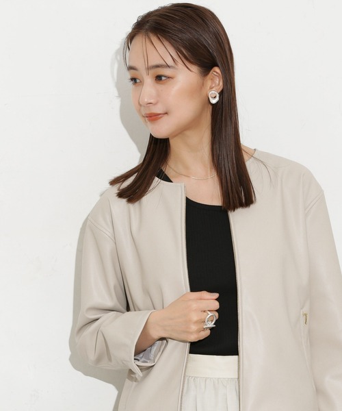 NANO universe（ナノ・ユニバース） ノーカラージャケット FREE