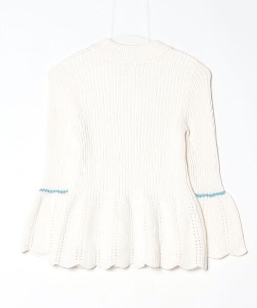 「LOVELESS」 長袖ニット 34 ホワイト レディース_画像2