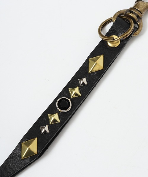 FUNALIVE（ファンアライブ） キーホルダー 栃木レザー スタッズ