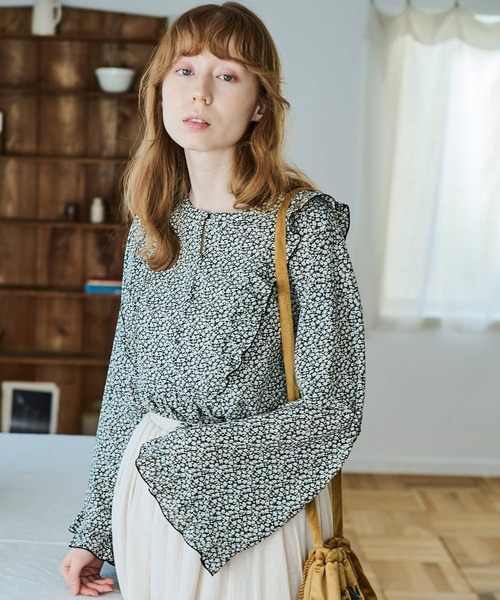 「Crisp」 長袖ワンピース FREE ブラック レディース_画像5