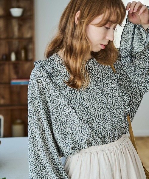 「Crisp」 長袖ワンピース FREE ブラック レディース_画像6