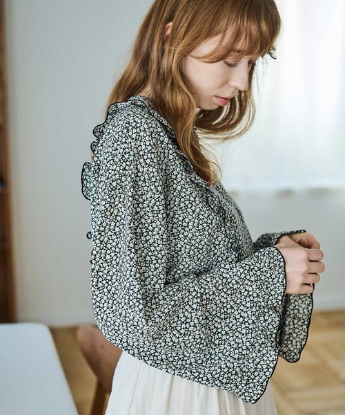 「Crisp」 長袖ワンピース FREE ブラック レディース_画像7