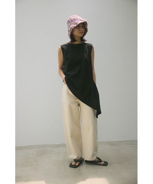 「BLACK BY MOUSSY」 デニムパンツ 23inch ホワイト レディース_画像3