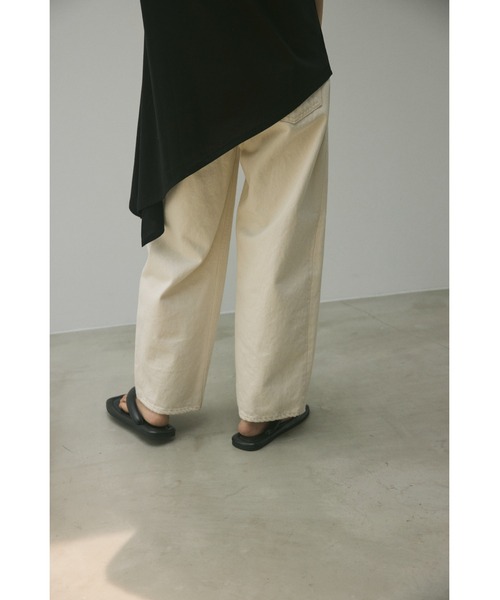 「BLACK BY MOUSSY」 デニムパンツ 23inch ホワイト レディース_画像6