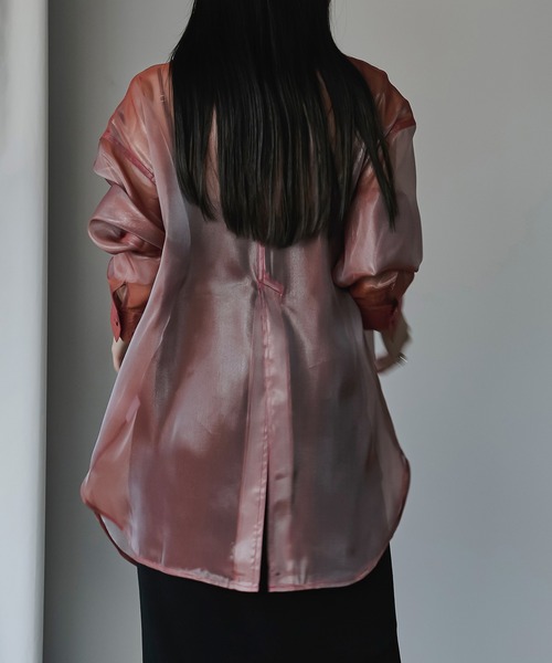 「Ezick」 長袖シャツ FREE ピンク系その他 レディース_画像2