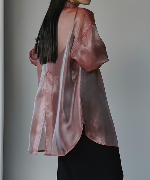 「Ezick」 長袖シャツ FREE ピンク系その他 レディース_画像3