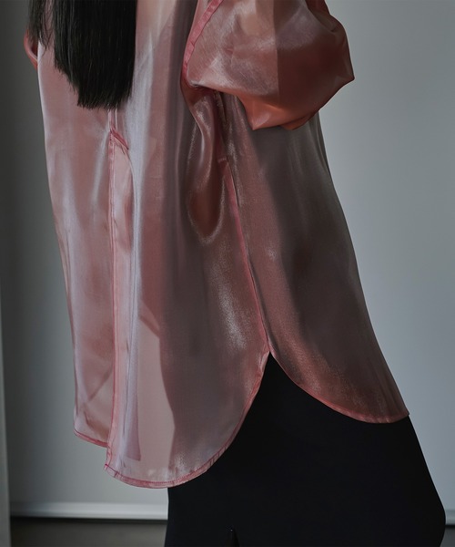 「Ezick」 長袖シャツ FREE ピンク系その他 レディース_画像4