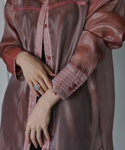 「Ezick」 長袖シャツ FREE ピンク系その他 レディース_画像5