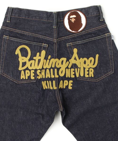 A BATHING APE（アベイシングエイプ） ジーンズ CHAMPION DENIM PANTS