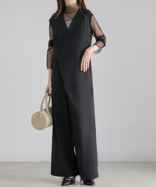 NEUNA（ヌナ） オールインワン MEDIUM ブラック レディース : ZOZOTOWN