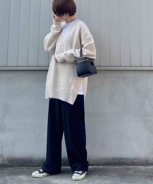 「reca」 長袖ニット FREE ブルーグレー レディース_画像5