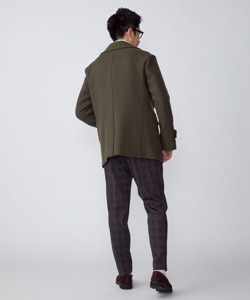 「SHIPS」 ピーコート LARGE ライトグレー メンズ_画像6