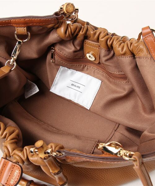 「Beau're」 2WAYバッグ FREE キャメル レディース_画像3