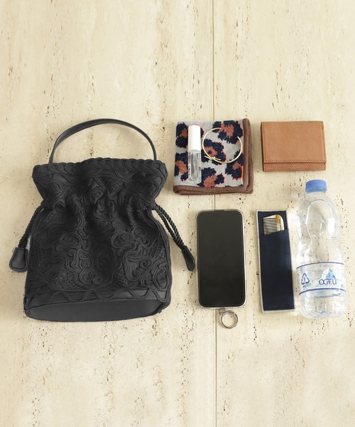 ANEMONE（アネモネ） ショルダーバッグ バッグ 刺しゅう巾着2WAYバッグ