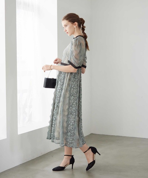 「Dorry Doll」 半袖ワンピース M ライトカーキ レディースの画像