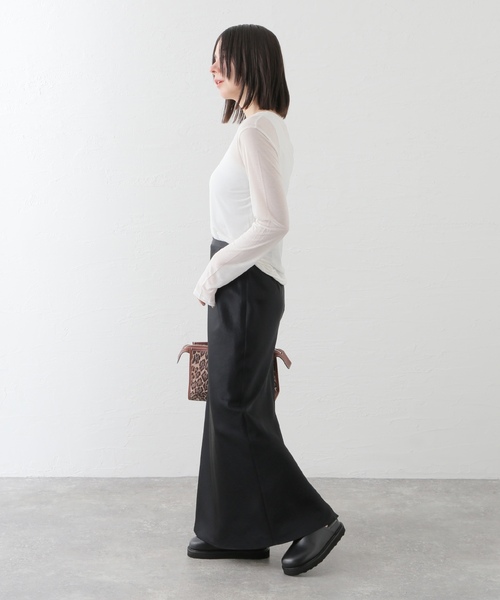 「BASERANGE」 長袖カットソー SMALL ピンク レディース_画像7